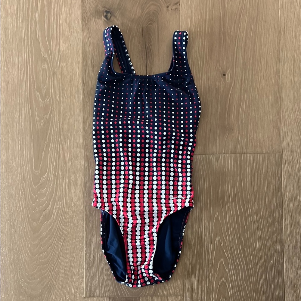 Sporti Polka Dot Swimsuit - Red, White, and Blue